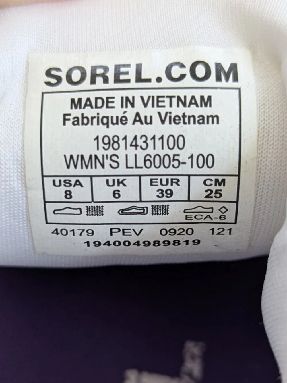 Sorel Kinetic Impact 11 Lace Sneakers White Size 8 Women's